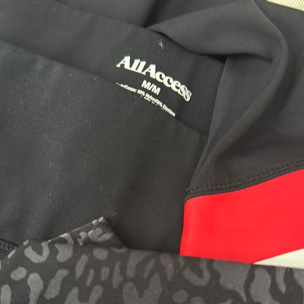 All Access Black and Red Leggings